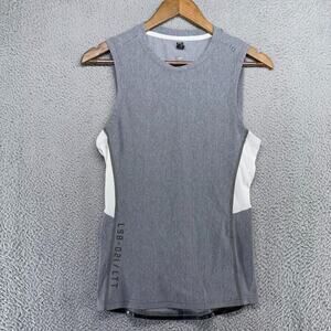 Lululemon Tank Top Womens Small Gray White License To Train Training Workout Gym